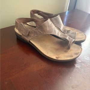 Dansko Reece Tan Leather Women's Sandals Size 37 or 7 US